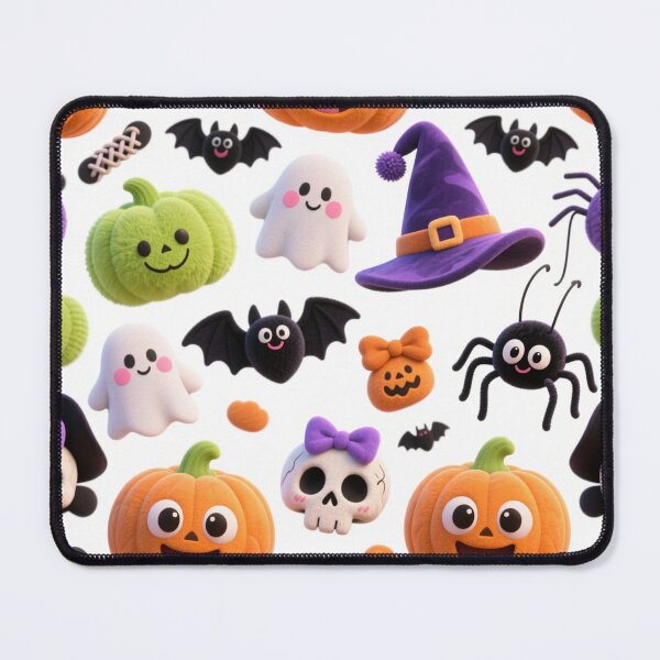 Item preview, Kawaii Halloween Pumpkin Ghost Pattern designed and sold by LenNo9881.