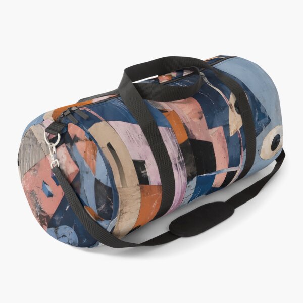 Item preview, Surreal Geometric Cityscape with Eyes – Abstract Architecture in Blue, Pink & Orange designed and sold by GutyzDesignsES.
