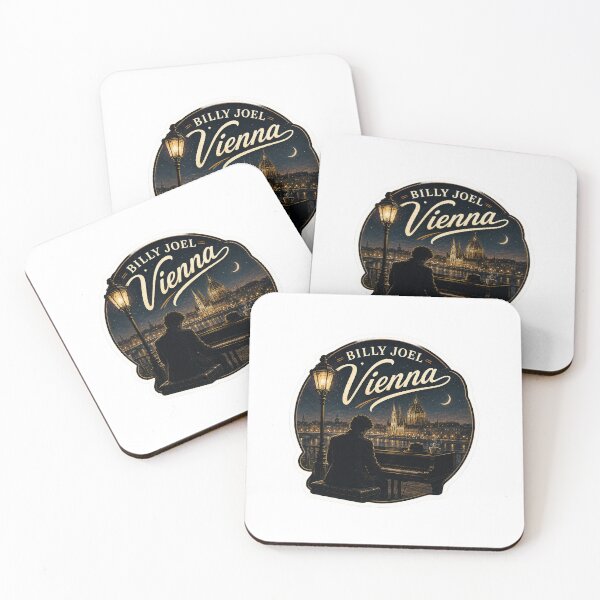 Item preview, Ilustración de fan art de Billy Joel en Viena designed and sold by FanFueledStickers.