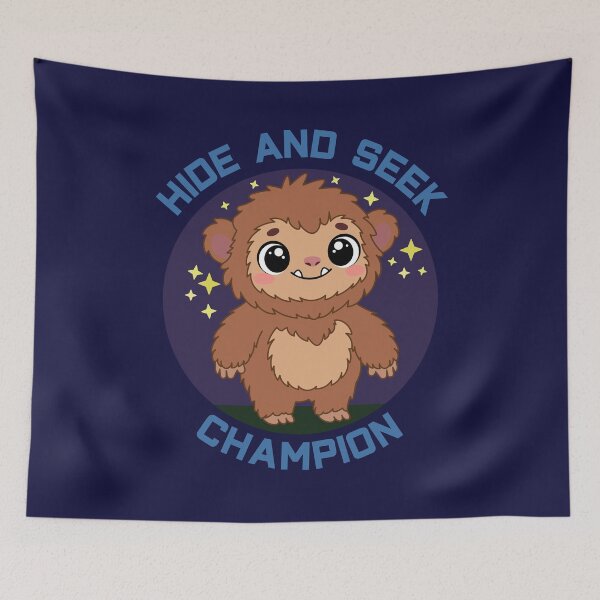 Item preview, Bigfoot Hide and Seek Champion | Cute Sasquatch Cryptid designed and sold by Hallowed Artistry.