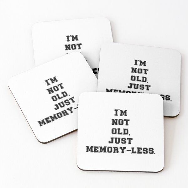 Item preview, Text Typography I'm not old, just memory-less. Forgetful Adult Humor designed and sold by TypeboldStudio.