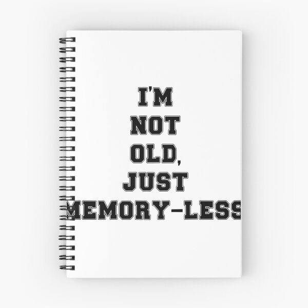 Item preview, Text Typography I'm not old, just memory-less. Forgetful Adult Humor designed and sold by TypeboldStudio.