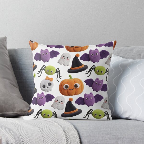 Item preview, Purple Bat Pumpkin Halloween Pattern designed and sold by LenNo9881.