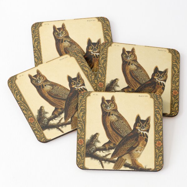Item preview, Great Horned Owl — Audubon Arts & Crafts Bird Print designed and sold by kornkobart.