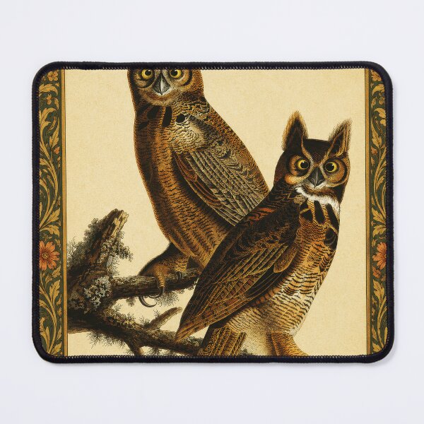 Item preview, Great Horned Owl — Audubon Arts & Crafts Bird Print designed and sold by kornkobart.