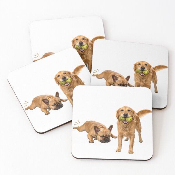 Item preview, Golden Retriever and French Bulldog Cute Pet Duo designed and sold by BestCoolStuff.