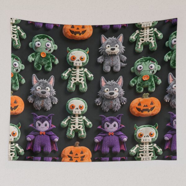 Item preview, Spooky Plush Monster Halloween Pattern designed and sold by LenNo9881.
