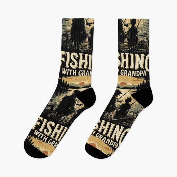 Item preview, Fishing With Grandpa Shirt Vintage Lake Sunset Dock designed and sold by HolidayMoods.