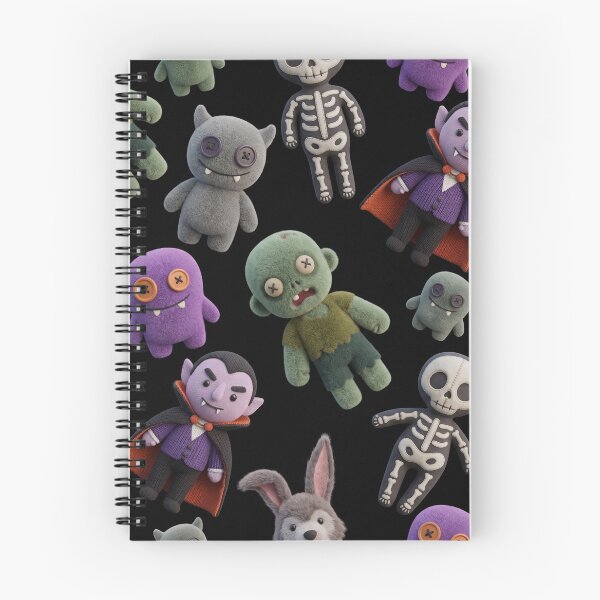 Item preview, Cute Gothic Plush Monster Pattern designed and sold by LenNo9881.