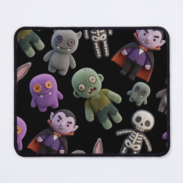 Item preview, Cute Gothic Plush Monster Pattern designed and sold by LenNo9881.