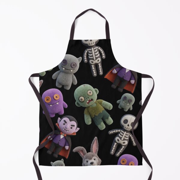 Item preview, Cute Gothic Plush Monster Pattern designed and sold by LenNo9881.