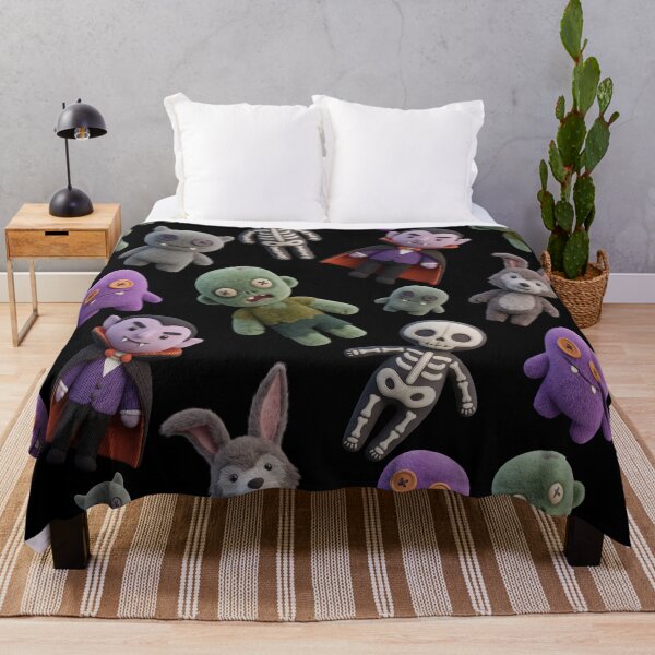 Item preview, Cute Gothic Plush Monster Pattern designed and sold by LenNo9881.