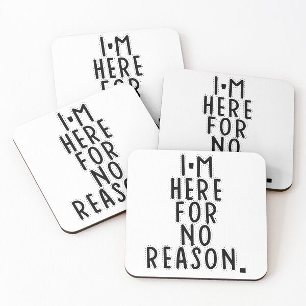 Item preview, Text Typography I'm here for no reason. Forgetful Adult Humor designed and sold by TypeboldStudio.