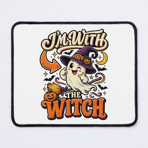 Item preview, I'm With The Witch Couples, Halloween Couple, Witch Costume Humor Spooky Season designed and sold by Teeture.