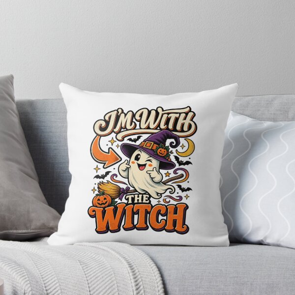 Item preview, I'm With The Witch Couples, Halloween Couple, Witch Costume Humor Spooky Season designed and sold by Teeture.