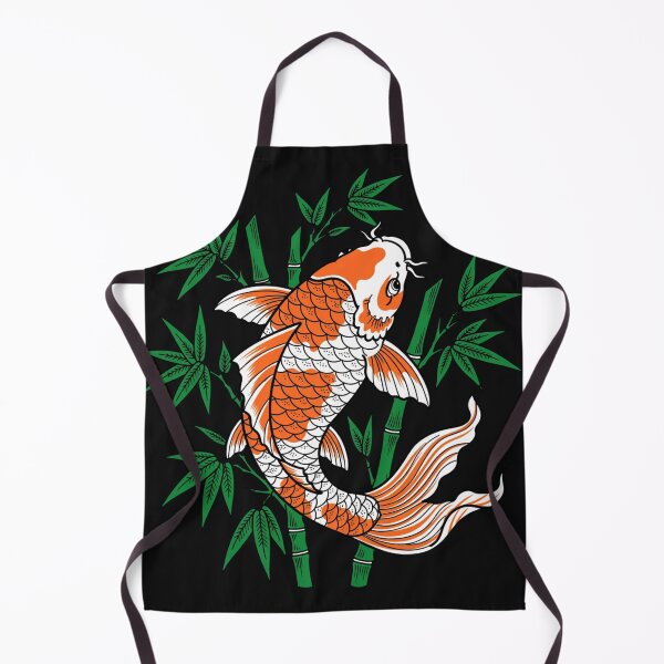 Item preview, Koi Fish And Bamboo Leaves - Japanese Irezumi Tattoo Art designed and sold by Surviving Monday Club.