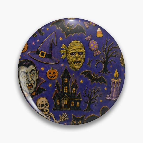 Item preview, Authentic 1990s Halloween Icon Pattern designed and sold by PixelPanduh.