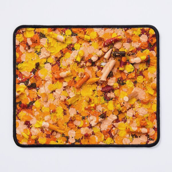 Item preview, Warm Crayon Dot Explosion Abstract Art designed and sold by THE SPLATTERED HAUS BY SAGE BANKS.