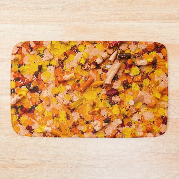 Item preview, Warm Crayon Dot Explosion Abstract Art designed and sold by THE SPLATTERED HAUS BY SAGE BANKS.