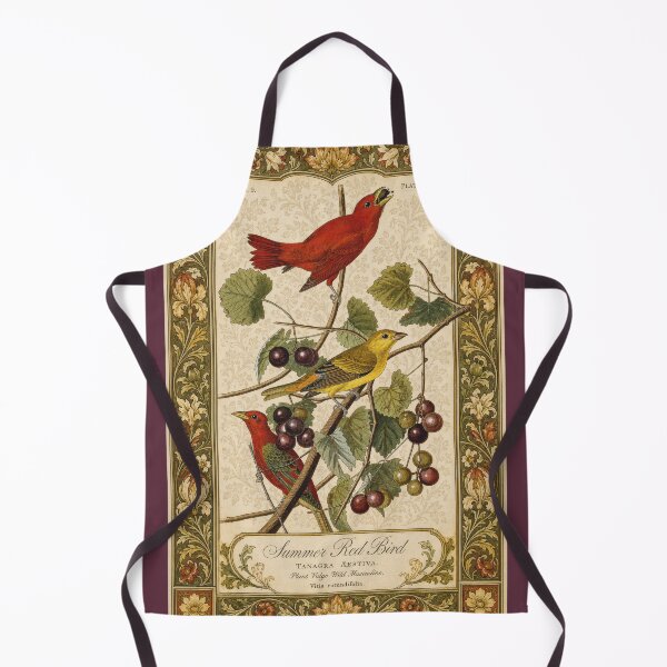 Item preview, Summer Tanager (Summer Red Bird) — Audubon Arts & Crafts Bird Print designed and sold by kornkobart.