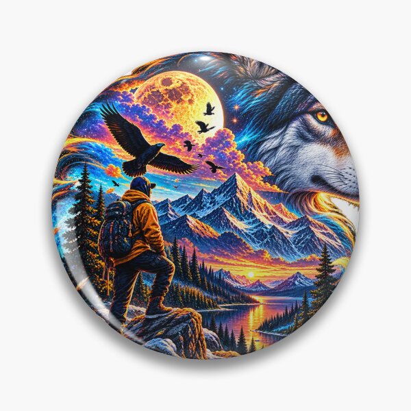 Item preview, Cosmic Wolf Adventure designed and sold by VYBORA Studio.