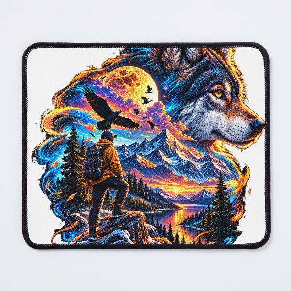 Item preview, Cosmic Wolf Adventure designed and sold by VYBORA Studio.