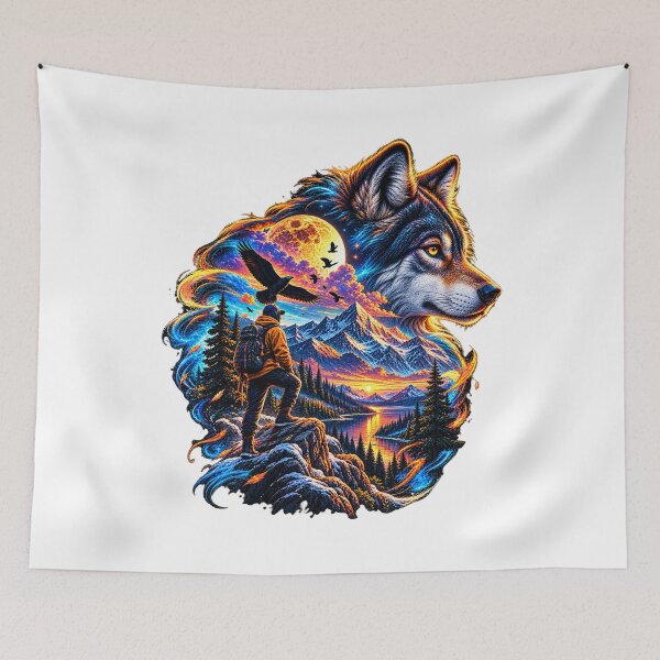 Item preview, Cosmic Wolf Adventure designed and sold by VYBORA Studio.