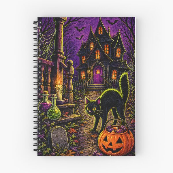 Item preview, 1990s Haunted House Porch and Fraidy Cat designed and sold by MeanPanduh.