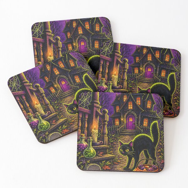 Item preview, 1990s Haunted House Porch and Fraidy Cat designed and sold by MeanPanduh.