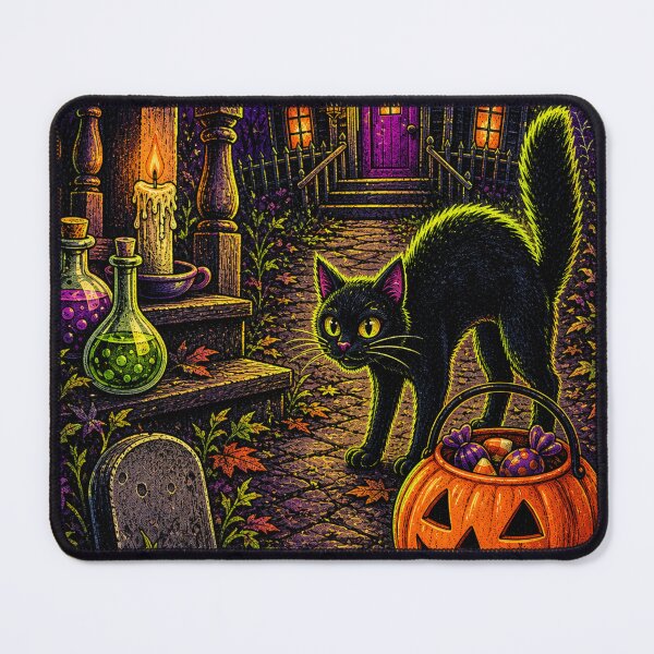 Item preview, 1990s Haunted House Porch and Fraidy Cat designed and sold by PixelPanduh.