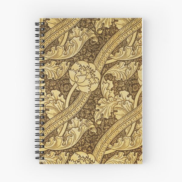 Item preview, Vintage Art Nouveau Floral Pattern – Golden Botanical Textile Design designed and sold by Good_Things.