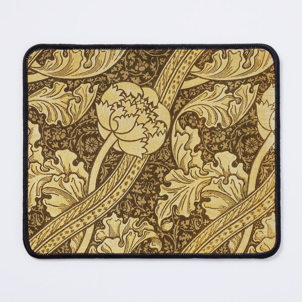 Item preview, Vintage Art Nouveau Floral Pattern – Golden Botanical Textile Design designed and sold by Good_Things.