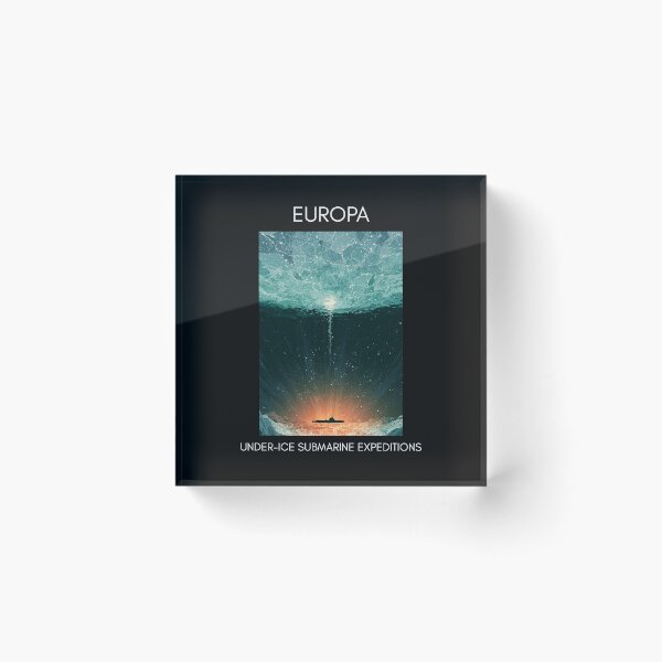 Item preview,  Europa Moon Vintage Sci-Fi Submarine Travel Poster designed and sold by Artmugic.