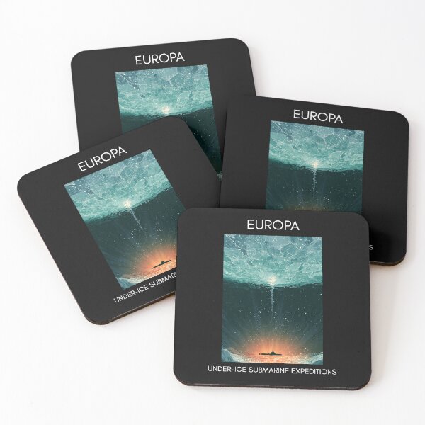 Item preview,  Europa Moon Vintage Sci-Fi Submarine Travel Poster designed and sold by Artmugic.