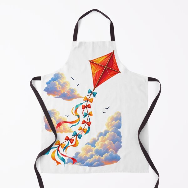 Item preview, Colorful Kite Flying Through Dreamy Clouds designed and sold by TinyWeird.