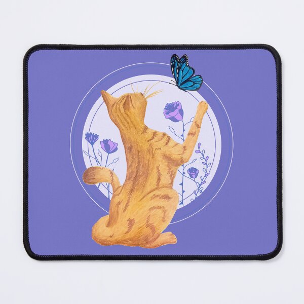 Item preview, Cat and Butterfly designed and sold by lavenderXblue.