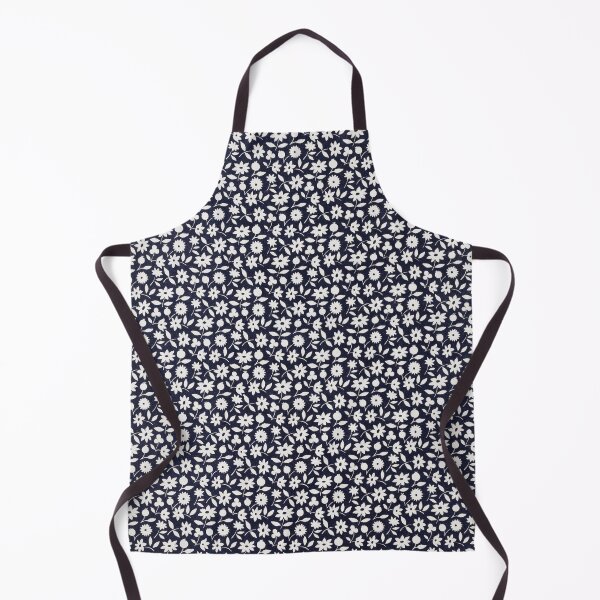 Item preview, Navy Blue Ditsy Floral Pattern – Vintage White Flower Design designed and sold by Good_Things.