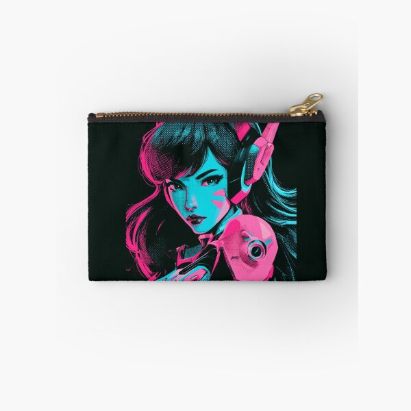 Item preview, Neon Pink Duotone Gamer Girl  designed and sold by AnimeArsenalPrints.