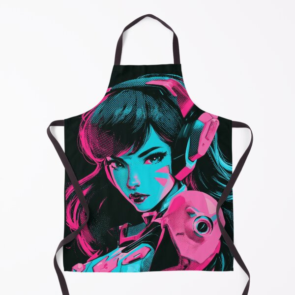 Item preview, Neon Pink Duotone Gamer Girl designed and sold by AnimeArsenalPrints.