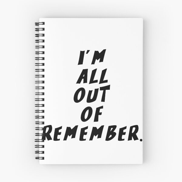 Item preview, Text Typography I'm all out of remember. Forgetful Adult Humor designed and sold by TypeboldStudio.