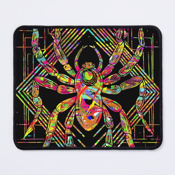Item preview, Authenticated Neon Arachnid Deity - Hand-Drawn Geometric Art with Unique Color Hash designed and sold by Outlet Raloel.