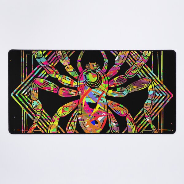Item preview, Authenticated Neon Arachnid Deity - Hand-Drawn Geometric Art with Unique Color Hash designed and sold by Outlet Raloel.
