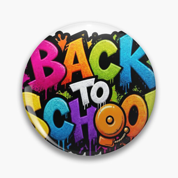 Item preview, Back to School Graffiti Bell T-Shirt — Vertical Tag Rainbow Drip Tee  designed and sold by FineArtVis.