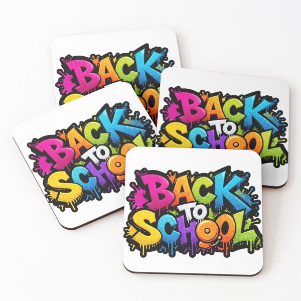 Item preview, Back to School Graffiti Bell T-Shirt — Vertical Tag Rainbow Drip Tee  designed and sold by FineArtVis.