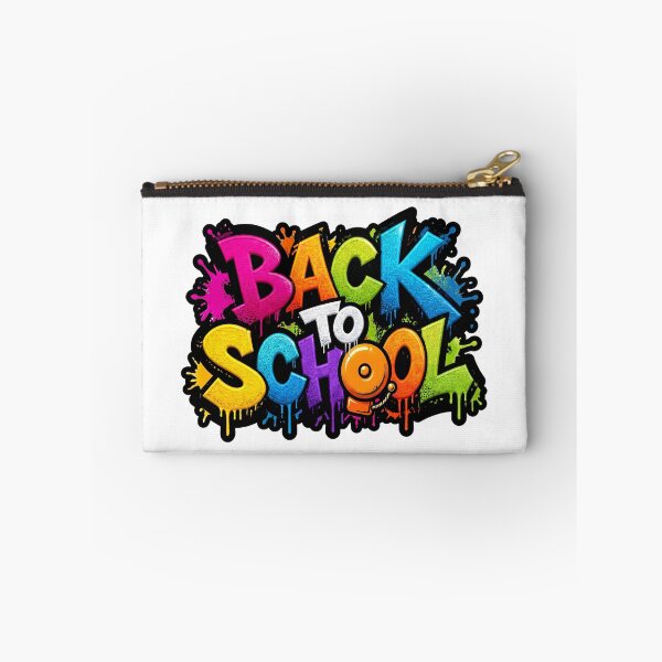 Item preview, Back to School Graffiti Bell T-Shirt — Vertical Tag Rainbow Drip Tee  designed and sold by FineArtVis.