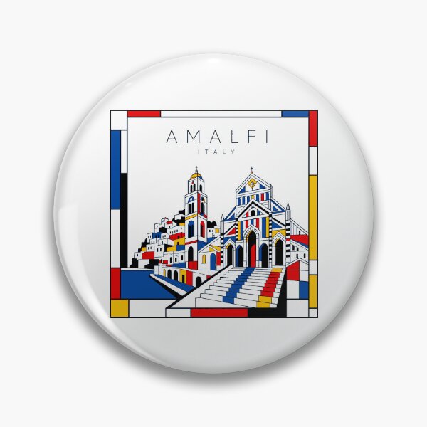 Item preview, Amalfi Mondrian style poster 3D designed and sold by CMYKStudio.