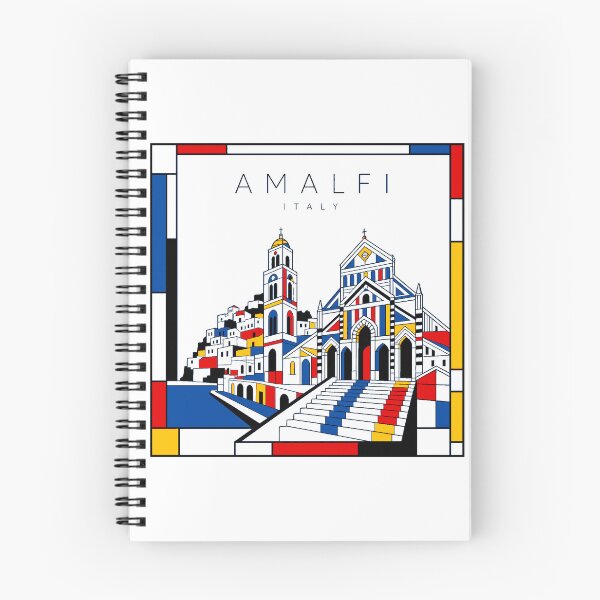 Item preview, Amalfi Mondrian style poster 3D designed and sold by CMYKStudio.