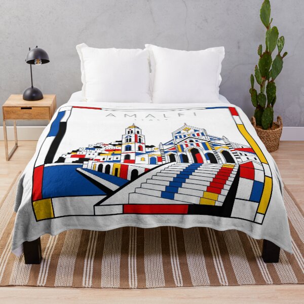 Item preview, Amalfi Mondrian style poster 3D designed and sold by CMYKStudio.