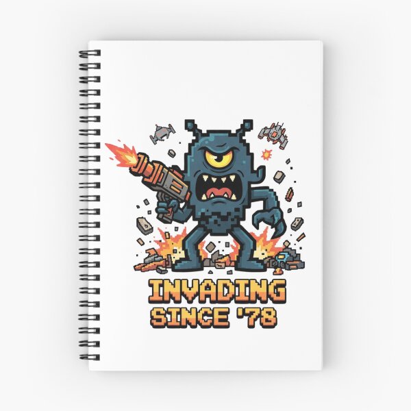 Item preview, Retro Pixel Alien Invader Video Game Art - Invading Since 78 designed and sold by jhgjykuo.