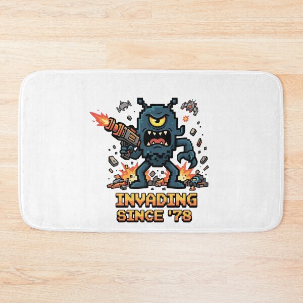 Item preview, Retro Pixel Alien Invader Video Game Art - Invading Since 78 designed and sold by jhgjykuo.
